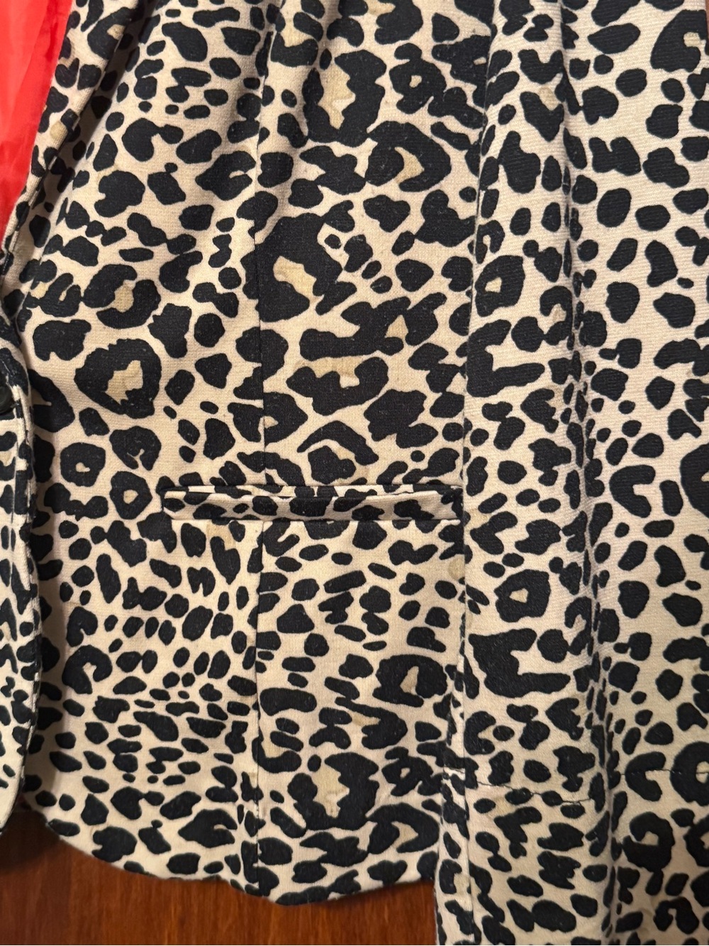 Bongo Animal Cheetah Print Blazer Size Large - Picture 3 of 7